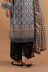 Stitched Embroidered Lawn Culotte